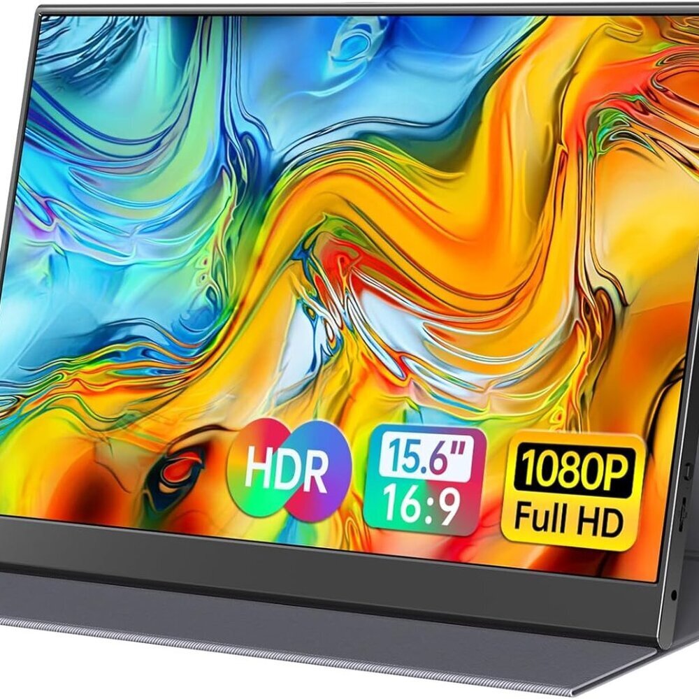15.6inch Portable Monitor,1080P USB-C HDMI Second External Monitor for Laptop,PC